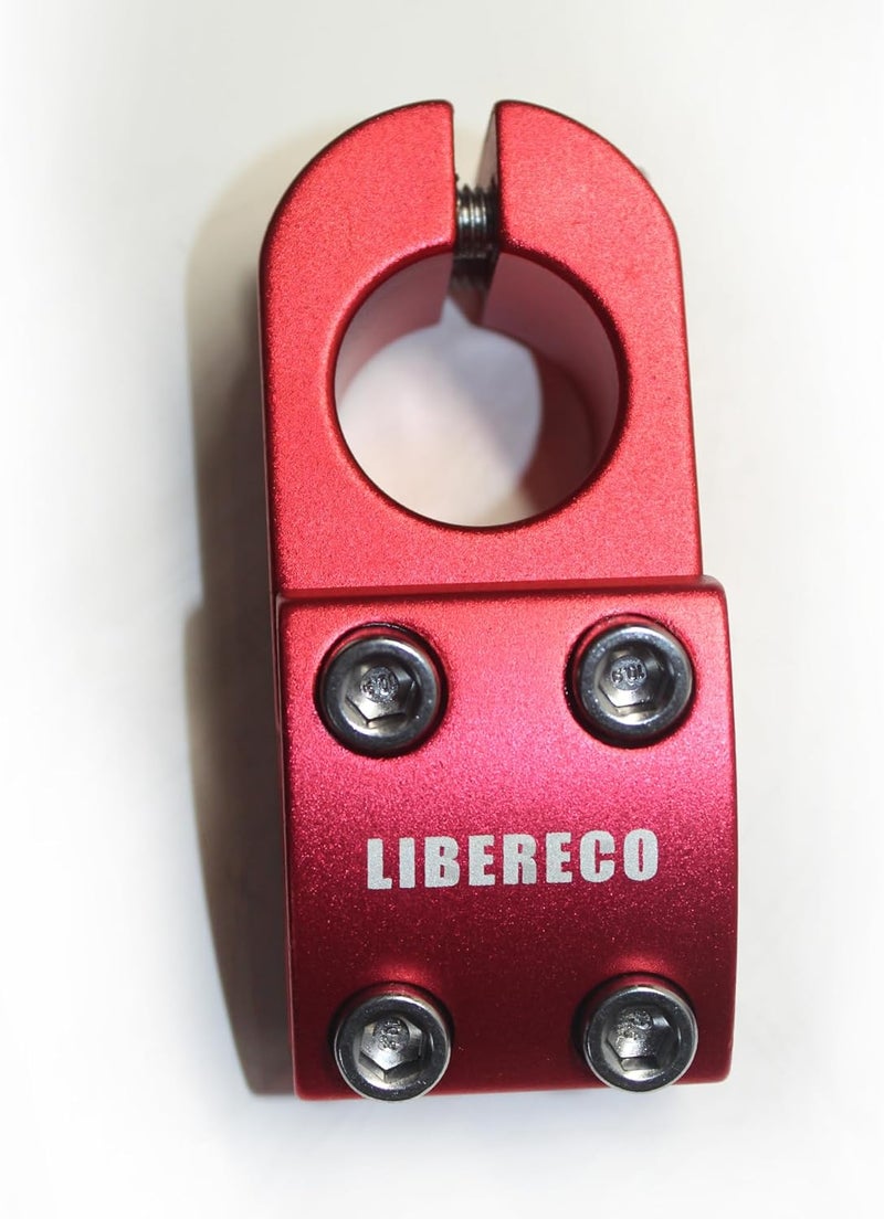 Libereco Aluminum Alloy BMX Stem: Fits 22.2mm Handlebar & 28.6mm Fork: Lightweight High-Strength Freestyle Stem (Red (Matte Surface), 22.2x28.6x45) - Image 5